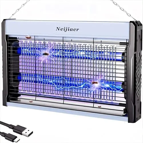 Neijiaer Mückenlampe 3200V, elektrische UV-Lampe mit USB-Stromversorgung für drinnen und draußen