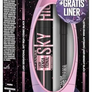 Maybelline XMAS Set Sky High Mascara & Lasting Drama Eyeliner Black