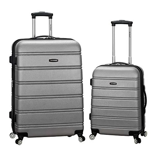 Rockland Melbourne Hartschalen-Trolley Set, erweiterbar, Silber, 2-Piece (20/28)