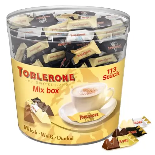 Toblerone Mix Box in Klarsichtdose 904 g (mind. 113 Toblerone)