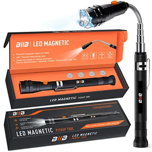 BIIB Geschenke für Männer, LED Gadgets, Teleskopmagnet Werkzeug
