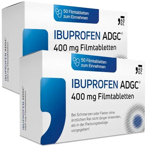 IBUPROFEN ADGC® 400mg - 2x 50 Stück gegen Schmerzen und Fieber