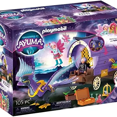 PLAYMOBIL Ayuma Feen-Kutsche mit Phoenix – Spielzeug für Kinder ab 7 Jahren