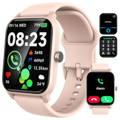 IFMDA Smartwatch Damen mit Telefonfunktion - 1,8'' Sports Watch, IP68 Fitnessuhr, Herzfrequenz- und Schlafmonitor