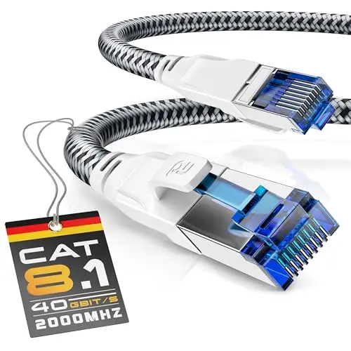 CSL LAN-Kabel 15 m, Cat 8, weiß
