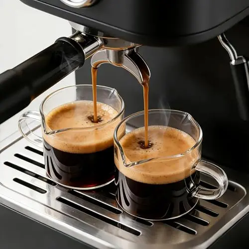 MHDCLY 2er Set Espresso Gläser mit Ausguss und Henkel – Hitzebeständige Espressotassen für Ristretto & Doppio