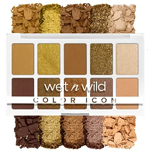 Wet n Wild Color Icon Lidschattenpalette, 10 hochpigmentierte, langanhaltende Farben für das Alltags-Make-up, Call Me Sunshine