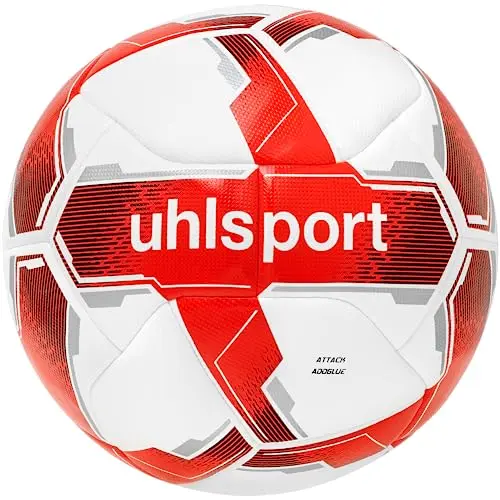 uhlsport Attack Addglue Fußballspielball - Neuentwicklung für Jugend und Aktive - FIFA Basic, Größe 5