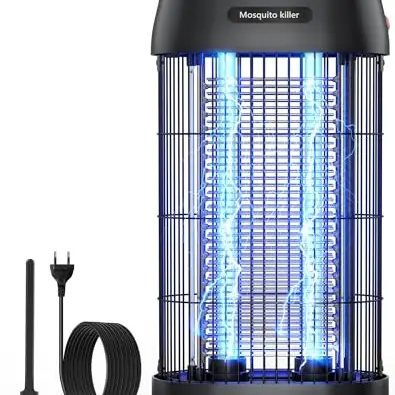 Elektrischer Insektenvernichter - Fliegen- und Mückenfalle für Innenräume, Terrasse und Garten