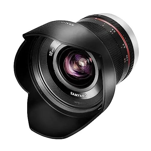 Samyang 12mm F2.0 Weitwinkelobjektiv für Fuji X - manuell fokussierbar, passend für X-T4, X-T30, X-Pro3 und weitere Modelle