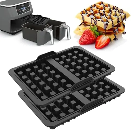 ROMANVIC Ninja Heißluftfritteuse Zubehör, 2 Silikon Backschalen für Airfryer AF400EU, AF451EU, SL400EU, AF500DE