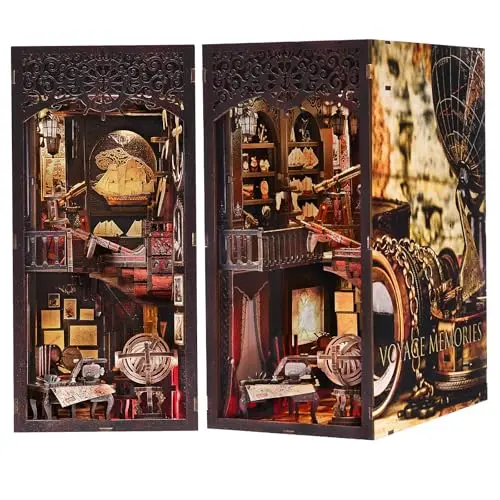 ETKVR Book Nook Kit - DIY 3D Puzzle Buchstütze