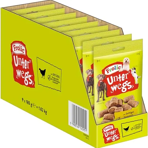 Frolic Hundesnacks Geflügel im Beutel, 9 x 180g