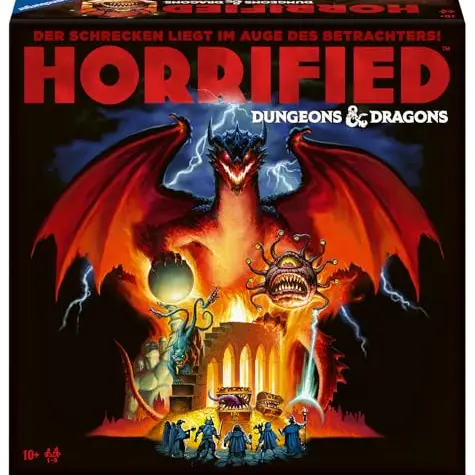Ravensburger Horrified Dungeons & Dragons - Kooperatives Brettspiel für 1-5 Spieler ab 10 Jahren