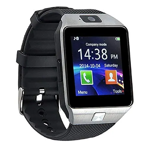 Smartwatch Bluetooth mit SIM-Karte und Micro SD für Smartphone