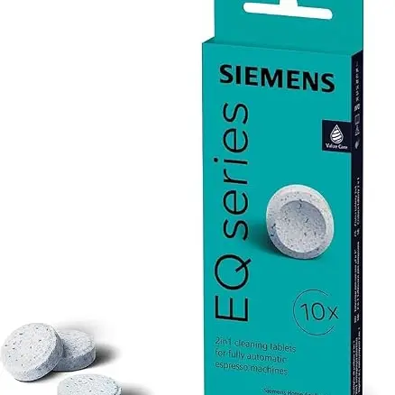 Siemens Reinigungstabletten TZ80001A, 10 Stück, für Kaffeevollautomaten EQ und surpresso