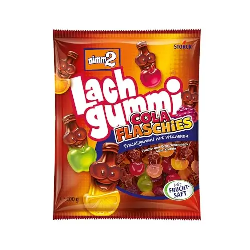 nimm2 Lachgummi Cola Flaschies – 200 g Fruchtgummis mit Cola- und Fruchtgeschmack