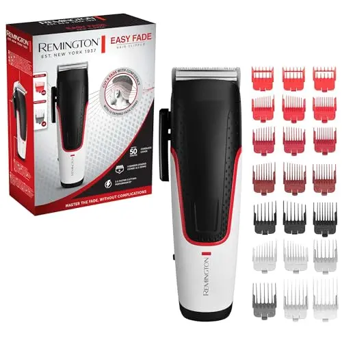 Remington Haarschneidemaschine HC500 mit 9 Aufsteckkämme und Tasche