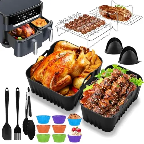 Heissluftfritteuse Zubehör Set für Tefal EY942B - Silikonform, Grillrost, Muffinförmchen