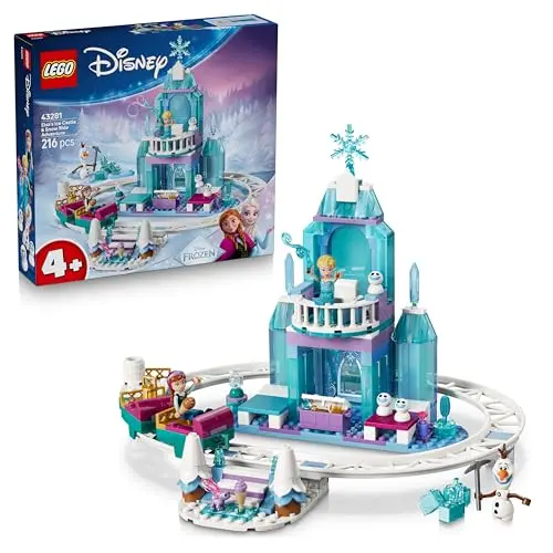 LEGO Disney Frozen Elsas Schlittenfahrt - inklusive Anna- und Elsa-Minipuppen sowie Olaf - Geschenk für Mädchen ab 4 Jahren