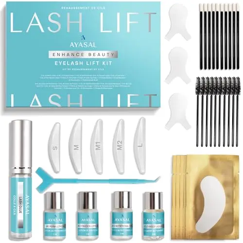 AYASAL Wimpernlifting Set – Thio-freies Wimpern Lifting Set für den Heimgebrauch mit Anleitung