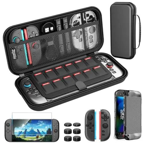 HEYSTOP Tasche für Nintendo Switch 2 – Schutztasche mit Hülle und Grip für Controller