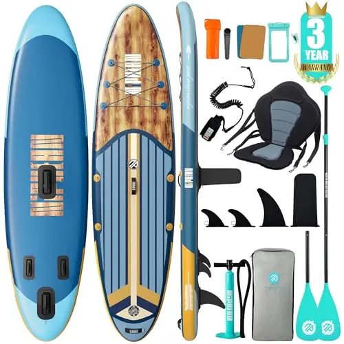 Niphean Stand Up Paddling Board mit Zubehör, 320cm, für 2 Personen, bis 200kg, für alle Könnerstufen