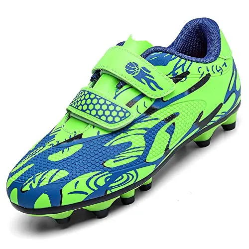 Unitysow Fußballschuhe für Kinder - Grüne Sport- und Trainingsschuhe, Größe 31