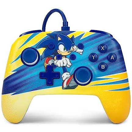 PowerA Kabelgebundener Controller für Nintendo Switch – Sonic-Boost, Offiziell lizenziert