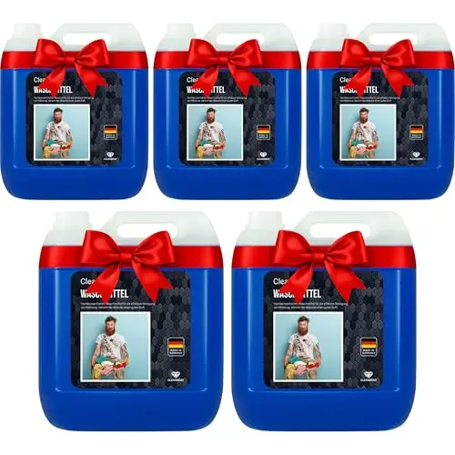 Cleanerist Color Waschmittel flüssig für 875 Wäschen - 5x5l Konzentrat für bunte & dunkle Wäsche