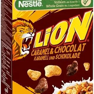Nestlé LION Karamell und Schoko Cerealien, Vollkorn, XXL Packung (1.05 kg)