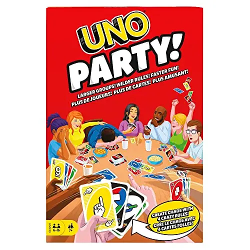 UNO Party - Spannendes Kartenspiel für 6-16 Spieler, ideal für Familien & Freunde