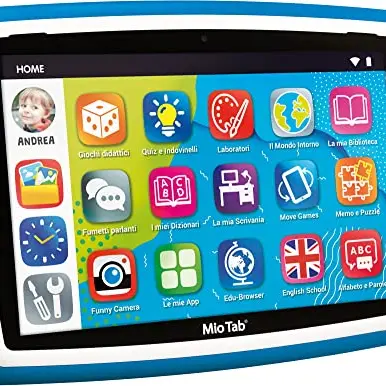 Liscianigiochi Mio Tab 10 Zoll Tutor XL 2022 für Kinder 3-6 Jahre - Mehrfarbig