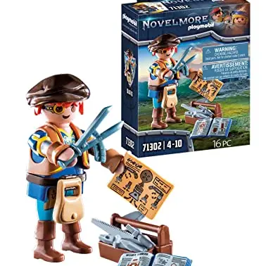 PLAYMOBIL Novelmore Dario mit Werkzeug, für Kinder ab 4 Jahren
