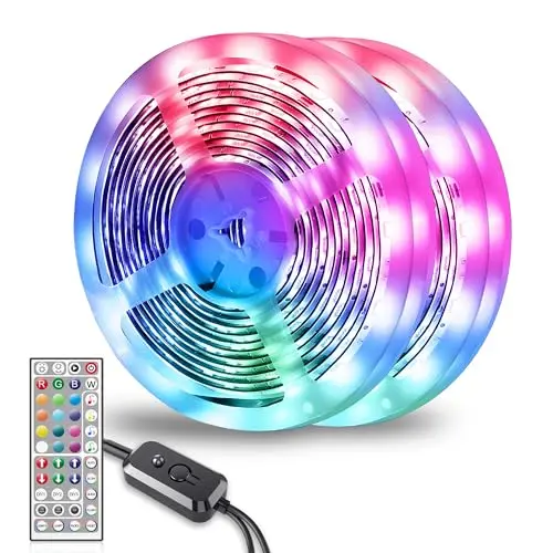 30m RGB LED Streifen mit Fernbedienung – Farbenfrohe Lichterkette für Zuhause, Schlafzimmer, Küche & Party