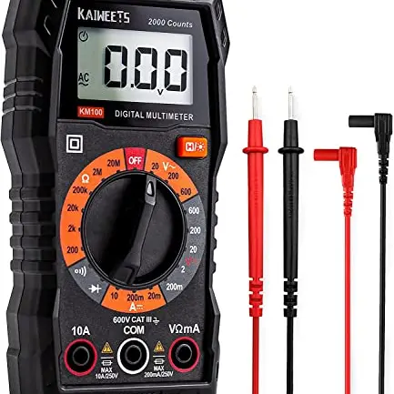 KAIWEETS Digital Multimeter KM100 – Spannungsmesser für AC/DC und Widerstand