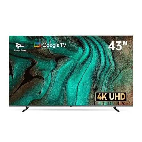 FPD 43 Zoll Smart TV 4K UHD mit Google TV – ultradünn, HDMI, HDR 10, Dolby Vision – Canvas-Serie