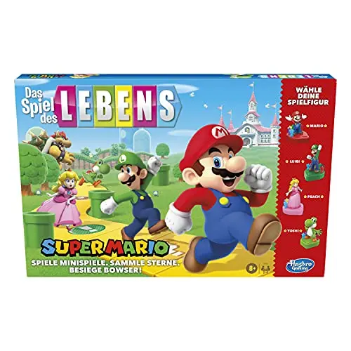 Hasbro Das Spiel des Lebens: Super Mario Brettspiel für Kinder ab 8 Jahren