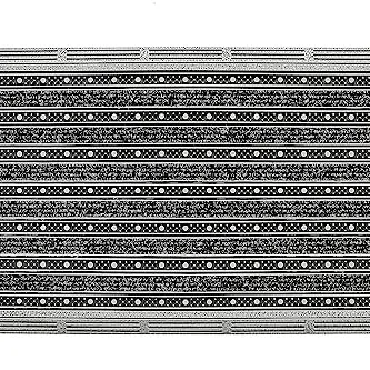 Home2Fashion PUR GridClean XL Nachhaltige Fussmatte mit Textileinlage, Anthrazit-Metallic, 65 x 43 cm