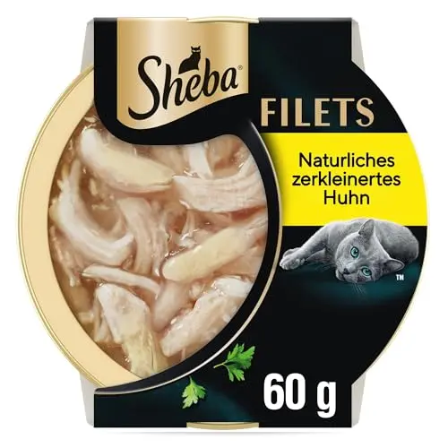 SHEBA Filets Adult Katzenfutter Huhn in Sauce 16 x 60g