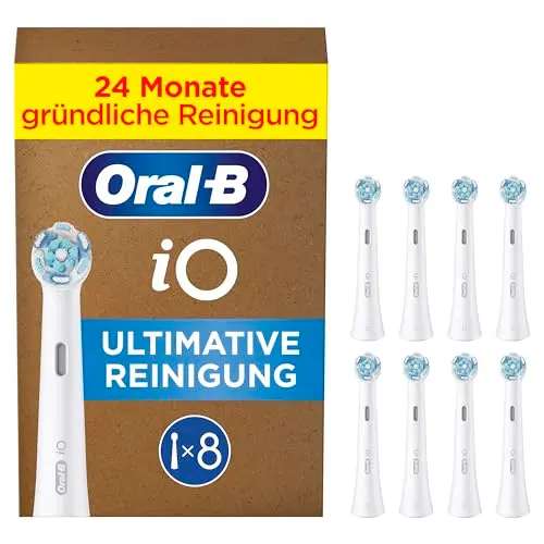 Oral-B iO Aufsteckbürsten – 8er Pack für gründliche Reinigung & Plaqueentfernung