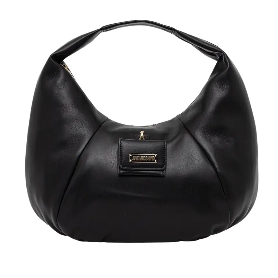 Love Moschino Tasche aus schwarzem PU-Kunststoff, Schwarz, 1er Größe
