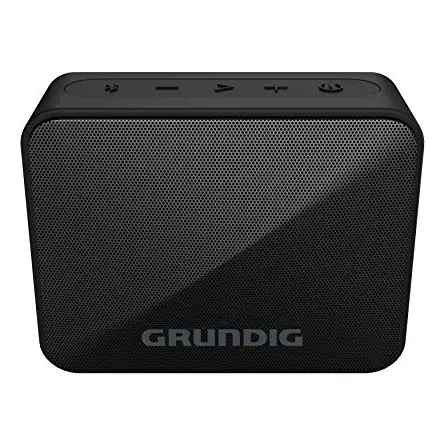 GRUNDIG Solo+ Black - Bluetooth Lautsprecher, 30 Meter Reichweite, über 20 Std. Spielzeit, Spritzwassergeschützt, Schwarz