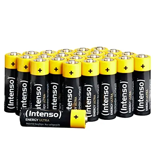 Intenso Energy Ultra AA Alkaline Batterien, 24er Box, Gelb-Schwarz