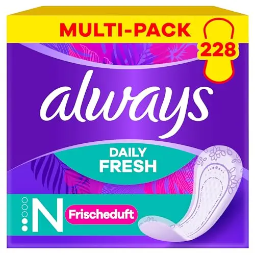 Always Daily Fresh & Protect Normal Slipeinlagen 3x76 Stück mit dezentem Duft