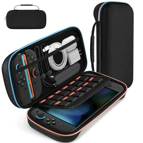 ivoler Tragetasche für Nintendo Switch 2 (2025) - Schutzhülle mit Platz für 12 Spiele und Zubehör
