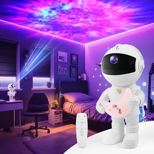 Banaone Sternenhimmel Projektor Astronaut für Kinder und Erwachsene – Nachtlicht für Schlafzimmer und Partys