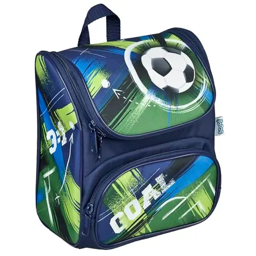 Scooli CUTIE Vorschulranzen Soccer Champ, mit Hauptfach und Vortasche, gepolsterte Träger und Rücken, für Kinder ab 3 Jahre