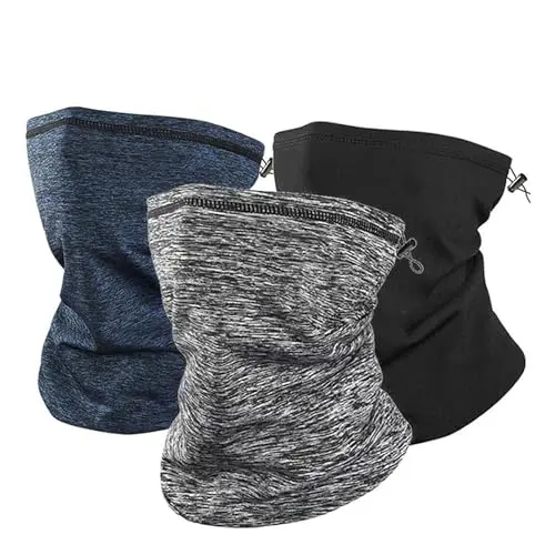 DOINEUFL Herren Schlauchschal 3er Set - warm, winddicht und atmungsaktiv für den Winter, elastischer Loop Schal