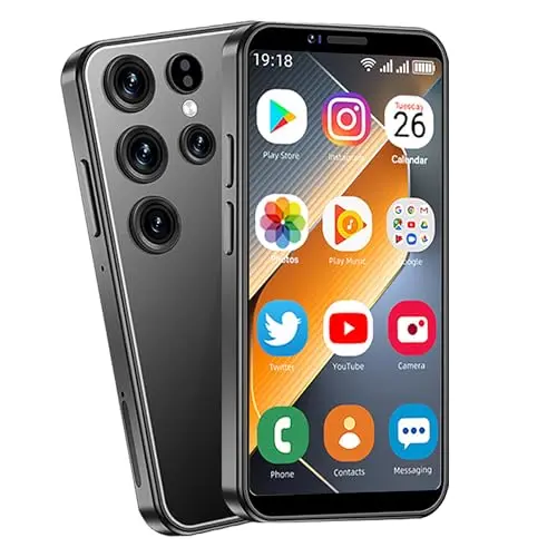 viqee Mini Android Smartphone 3G, 3 Zoll, 64GB, Dual-SIM, 3000 mAh Akku, Schwarz
